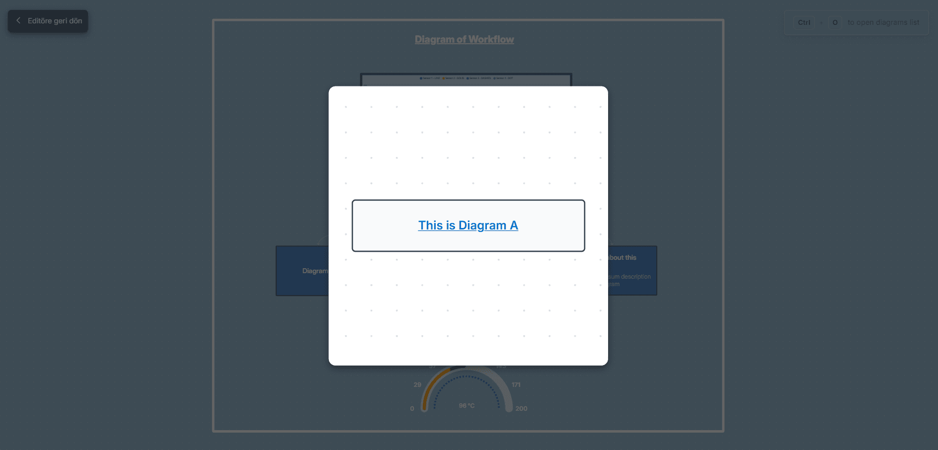 Diagram Preview Page Popup Modal